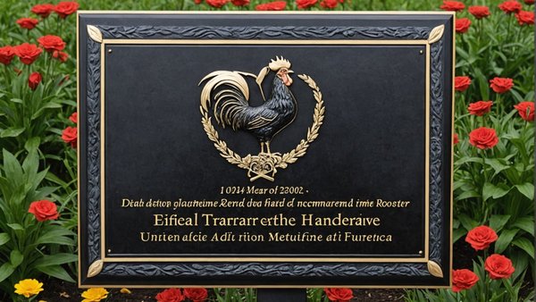 Concevez votre plaque funéraire unique sur le coq funéraire